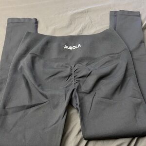 Aurola Grey Ruched Leggings